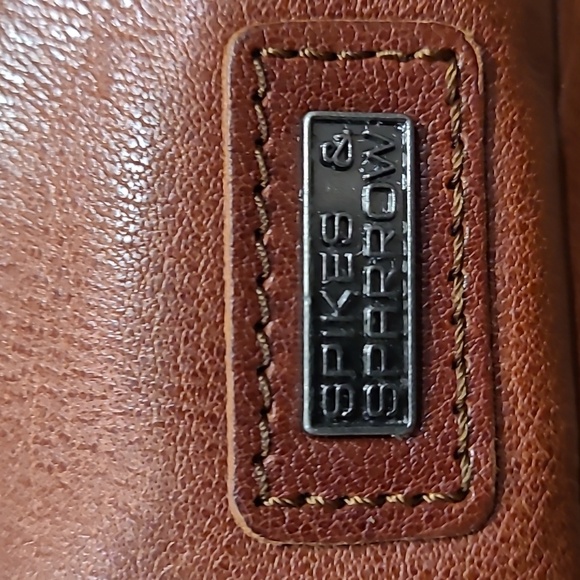 Spikes & Sparrow Sling Bag Leather Crossbody Waist Cognac Belt Pouch - Picture 2 of 6